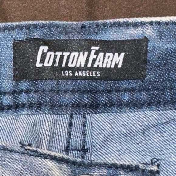 EUC: Men’s COTTON FARM Los Angeles Distressed/Paint Splash Denim Jeans - Picture 7 of 8